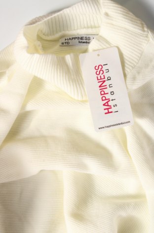 Γυναικείο πουλόβερ Happiness Istanbul, Μέγεθος M, Χρώμα Εκρού, Τιμή 10,67 €