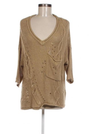 Дамски пуловер Ilse Jacobsen, Размер L, Цвят Златист, Цена 51,46 лв.