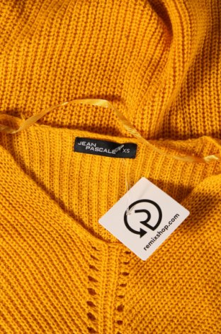 Дамски пуловер Jean Pascale, Размер XS, Цвят Жълт, Цена 13,05 лв.