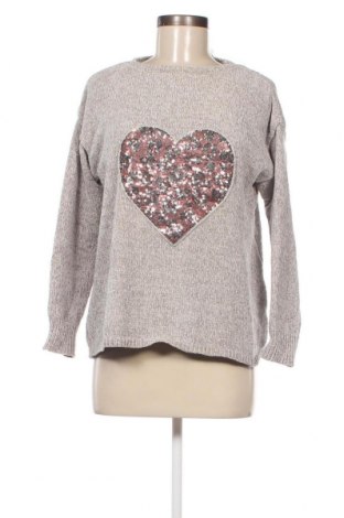 Дамски пуловер Jean Pascale, Размер M, Цвят Сив, Цена 4,35 лв.