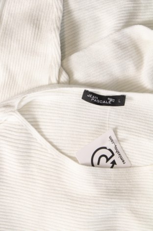 Γυναικείο πουλόβερ Jean Pascale, Μέγεθος L, Χρώμα Λευκό, Τιμή 3,95 €