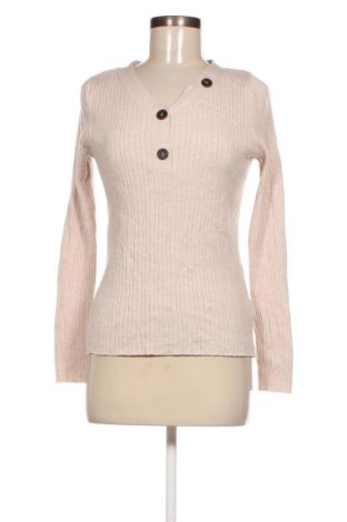 Γυναικείο πουλόβερ Jean Pascale, Μέγεθος M, Χρώμα  Μπέζ, Τιμή 6,28 €