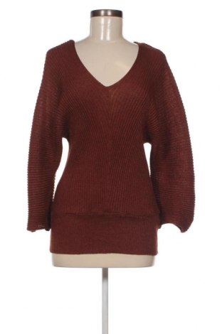 Дамски пуловер Jean Pascale, Размер S, Цвят Кафяв, Цена 6,67 лв.