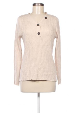 Γυναικείο πουλόβερ Jean Pascale, Μέγεθος XL, Χρώμα  Μπέζ, Τιμή 10,76 €