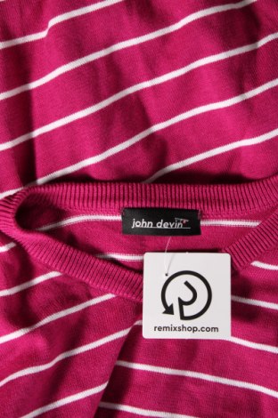Дамски пуловер John Devin, Размер L, Цвят Розов, Цена 13,05 лв.