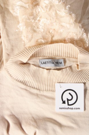 Γυναικείο πουλόβερ Laetitia Mem, Μέγεθος M, Χρώμα  Μπέζ, Τιμή 6,28 €