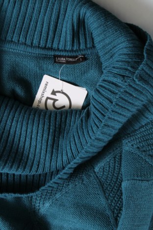 Дамски пуловер Laura Torelli, Размер L, Цвят Син, Цена 10,15 лв.