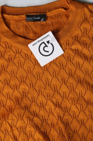 Дамски пуловер Laura Torelli, Размер M, Цвят Жълт, Цена 8,70 лв.