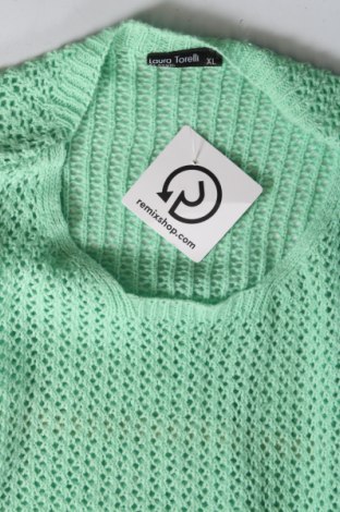 Дамски пуловер Laura Torelli, Размер XL, Цвят Зелен, Цена 15,66 лв.