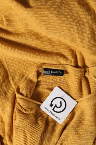 Дамски пуловер Laura Torelli, Размер L, Цвят Жълт, Цена 10,15 лв.