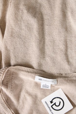 Дамски пуловер Liz Claiborne, Размер L, Цвят Бежов, Цена 8,80 лв.