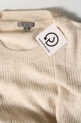 Γυναικείο πουλόβερ Liz Devy, Μέγεθος L, Χρώμα  Μπέζ, Τιμή 6,28 €