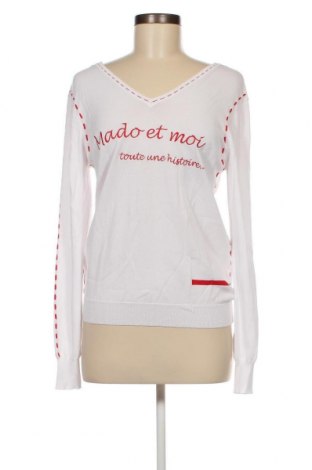 Γυναικείο πουλόβερ Mado Et Les Autres, Μέγεθος S, Χρώμα Λευκό, Τιμή 16,78 €