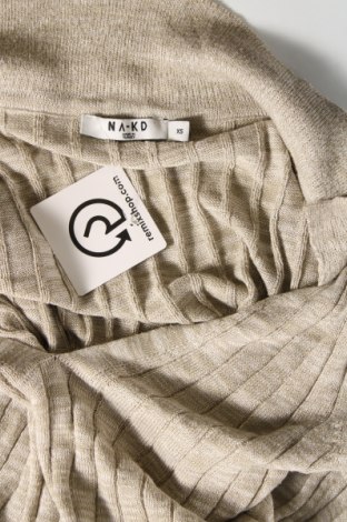 Γυναικείο πουλόβερ NA-KD, Μέγεθος XS, Χρώμα  Μπέζ, Τιμή 7,61 €