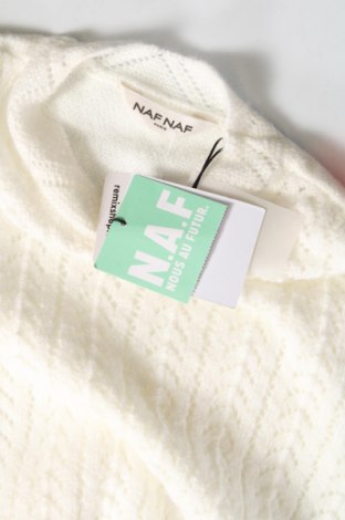 Дамски пуловер Naf Naf, Размер XS, Цвят Екрю, Цена 93,00 лв.