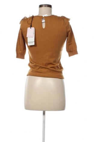Дамски пуловер Naf Naf, Размер XS, Цвят Кафяв, Цена 18,60 лв.