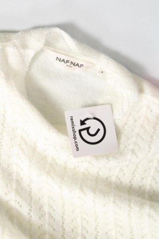 Γυναικείο πουλόβερ Naf Naf, Μέγεθος L, Χρώμα Λευκό, Τιμή 14,38 €