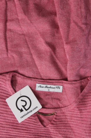 Дамски пуловер New Fashion, Размер S, Цвят Розов, Цена 10,15 лв.
