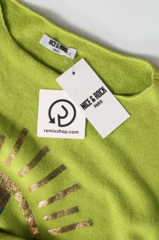 Γυναικείο πουλόβερ Nice & Rock, Μέγεθος M, Χρώμα Πράσινο, Τιμή 9,72 €