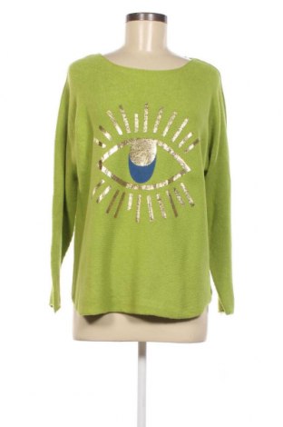 Γυναικείο πουλόβερ Nice & Rock, Μέγεθος M, Χρώμα Πράσινο, Τιμή 11,86 €