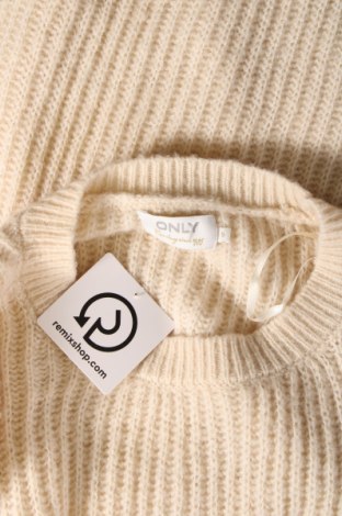 Дамски пуловер ONLY, Размер S, Цвят Бежов, Цена 18,60 лв.