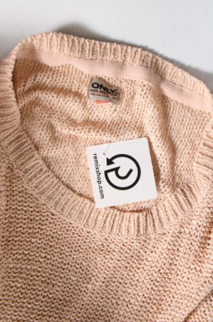 Дамски пуловер ONLY, Размер S, Цвят Бежов, Цена 14,58 лв.