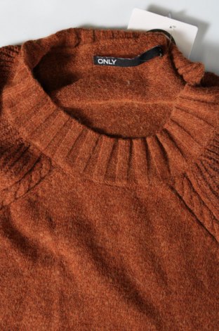 Дамски пуловер ONLY, Размер XS, Цвят Кафяв, Цена 14,61 лв.