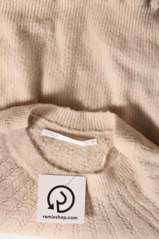 Дамски пуловер ONLY, Размер M, Цвят Бежов, Цена 8,10 лв.