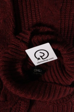 Дамски пуловер ONLY, Размер L, Цвят Червен, Цена 9,45 лв.
