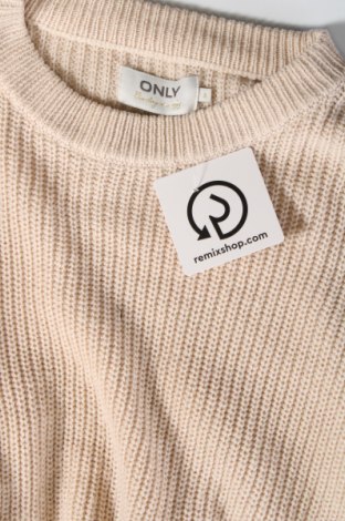 Дамски пуловер ONLY, Размер S, Цвят Екрю, Цена 8,37 лв.