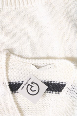 Дамски пуловер Oui, Размер S, Цвят Бял, Цена 40,92 лв.