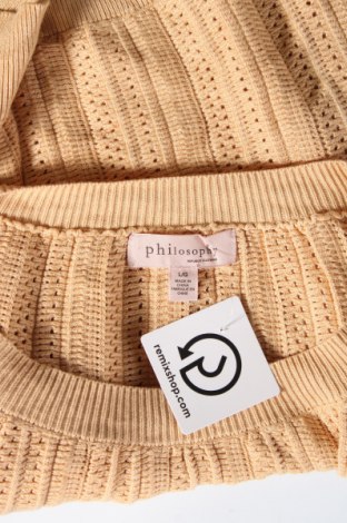 Дамски пуловер Philosophy, Размер L, Цвят Бежов, Цена 18,45 лв.