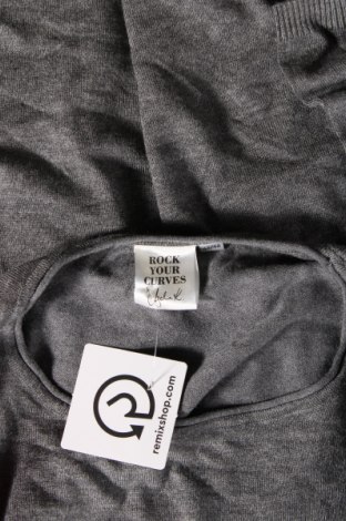 Γυναικείο πουλόβερ Rock Your Curves by Angelina Kirsch, Μέγεθος XL, Χρώμα Γκρί, Τιμή 4,66 €