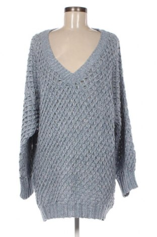 Дамски пуловер SHEIN, Размер L, Цвят Син, Цена 9,86 лв.