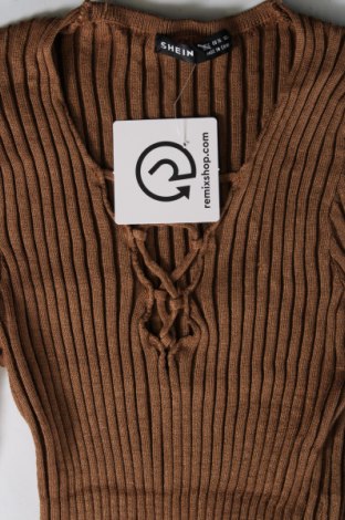 Pulover de femei SHEIN, Mărime S, Culoare Maro, Preț 33,39 Lei