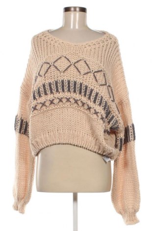 Дамски пуловер SHEIN, Размер L, Цвят Бежов, Цена 13,05 лв.