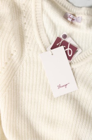 Damenpullover Sheego, Größe XL, Farbe Weiß, Preis 16,78 €