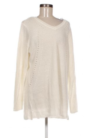 Γυναικείο πουλόβερ Sheego, Μέγεθος XL, Χρώμα Λευκό, Τιμή 21,57 €
