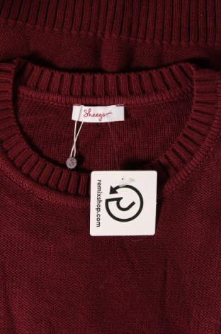 Дамски пуловер Sheego, Размер M, Цвят Червен, Цена 41,85 лв.
