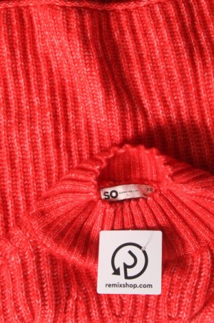 Дамски пуловер So, Размер XS, Цвят Червен, Цена 10,15 лв.