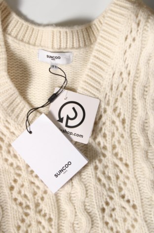 Γυναικείο πουλόβερ SUNCOO, Μέγεθος S, Χρώμα Εκρού, Τιμή 13,82 €