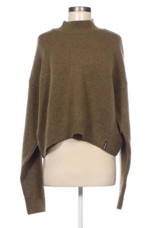 Дамски пуловер Superdry, Размер L, Цвят Зелен, Цена 60,42 лв.