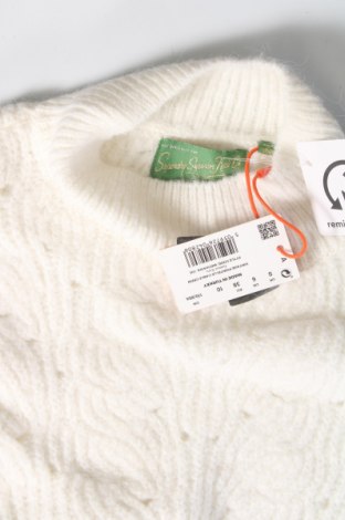 Дамски пуловер Superdry, Размер M, Цвят Бял, Цена 106,00 лв.