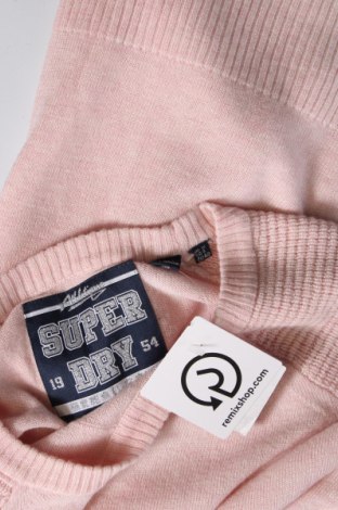 Дамски пуловер Superdry, Размер M, Цвят Розов, Цена 60,42 лв.