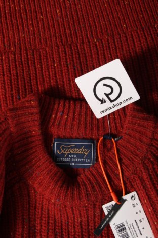 Дамски пуловер Superdry, Размер S, Цвят Червен, Цена 26,50 лв.