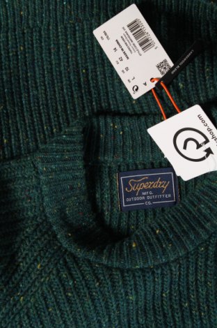 Γυναικείο πουλόβερ Superdry, Μέγεθος L, Χρώμα Πράσινο, Τιμή 29,51 €
