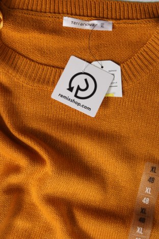 Дамски пуловер Terranova, Размер XL, Цвят Жълт, Цена 19,32 лв.