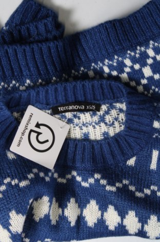 Дамски пуловер Terranova, Размер XS, Цвят Син, Цена 13,92 лв.