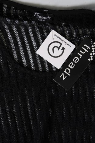 Γυναικείο πουλόβερ Threadz, Μέγεθος XS, Χρώμα Μαύρο, Τιμή 17,26 €