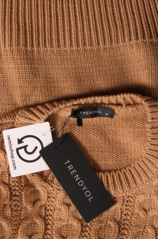 Pulover de femei Trendyol, Mărime M, Culoare Maro, Preț 91,78 Lei